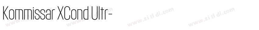 Kommissar XCond Ultr字体转换